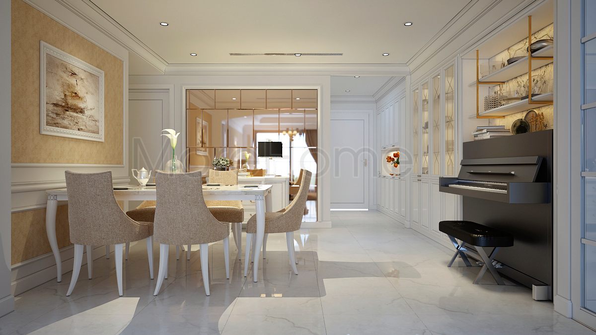 Bộ bàn ăn tân cổ điển BA-08